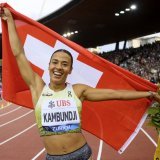 Ditaji Kambundji peut croire en son étoile à l'heure d'aborder les Mondiaux KEYSTONE/ENNIO LEANZA